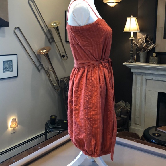Generra Rust Terracotta Sun Dress S-M 8 - Picture 3 of 6
